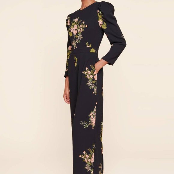 Floral Wide Leg Jumpsuit - Picture 1 of 4
